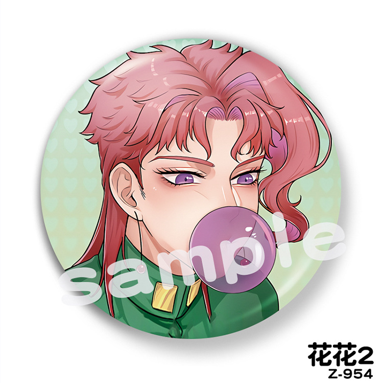 漫韵jojo奇妙冒险吧唧 动漫徽章 花花 承太郎 创意学生胸章挂件