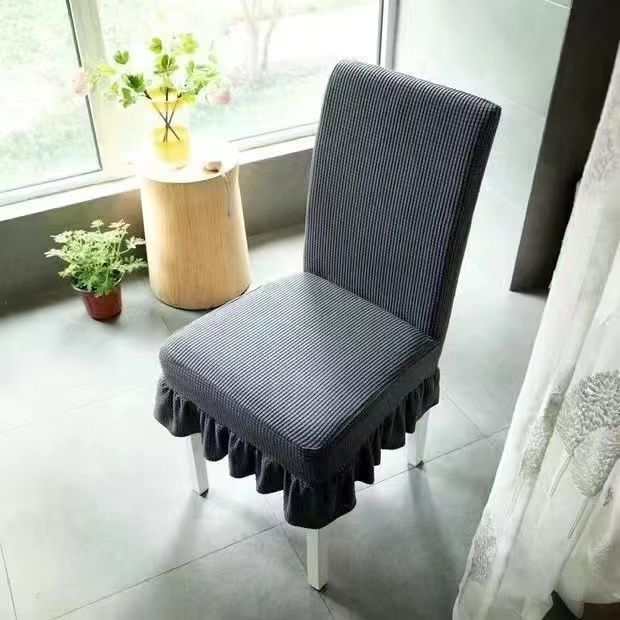 [Elxi] Suitable for All Seasons Hotel Chair Cover Skirt Chair Cover Elastic Thickening Dining Table Chair Cover Home Seat Cover