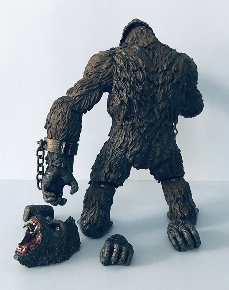 mezco 蚂蚁金刚骷髅岛新款大猩猩 动漫手办可动人偶批发