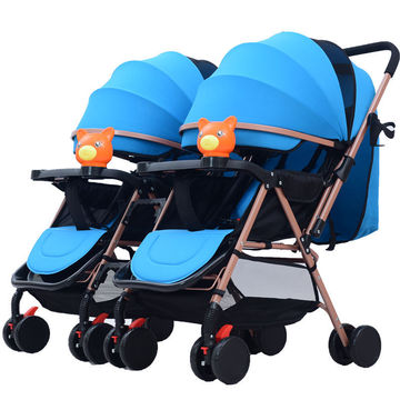 双胞胎婴儿车婴儿童车高景观四季轻便折叠宝宝手推椅棉垫蚊帐