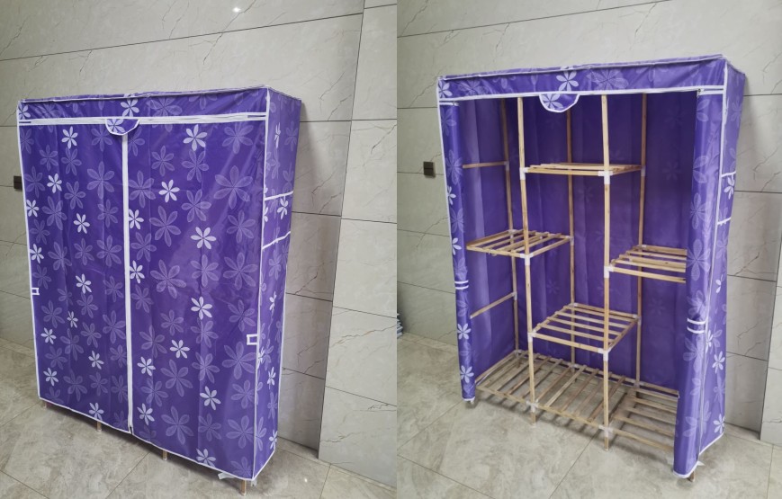 简易衣柜布套外罩衣柜罩牛津布衣柜布套布衣橱防尘套罩布不