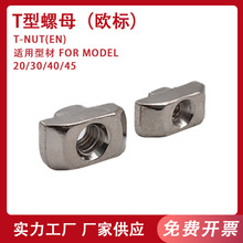 铝型材配件 碳钢304不锈钢T型螺母20304045系列 T型螺帽 船型螺母