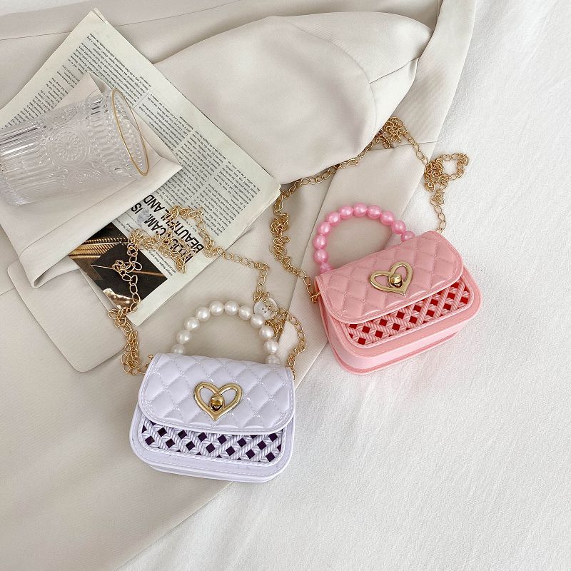 Cross-Border New Jelly Handbag Candy Color Shoulder Messenger Bag Mini Chain Key Bag Cosmetic Bag Children's Bag