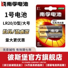 南孚电池碱性1号LR20大号碱性干电池1粒卡装燃气灶正品批发