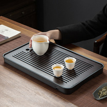 小型干泡茶盘家用功夫茶具托盘竹茶台茶托现代简约套装沥水盘茶海