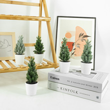 北欧仿真绿植摆件 客厅办公室装饰圣诞树盆栽 仿植物小盆景花摆设