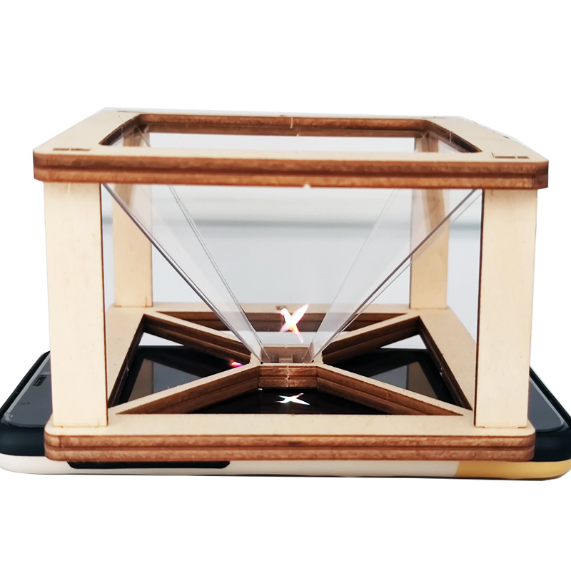 幼儿园3d全息投影仪 diy小制作创意玩具四维成像仪科学实验材料包