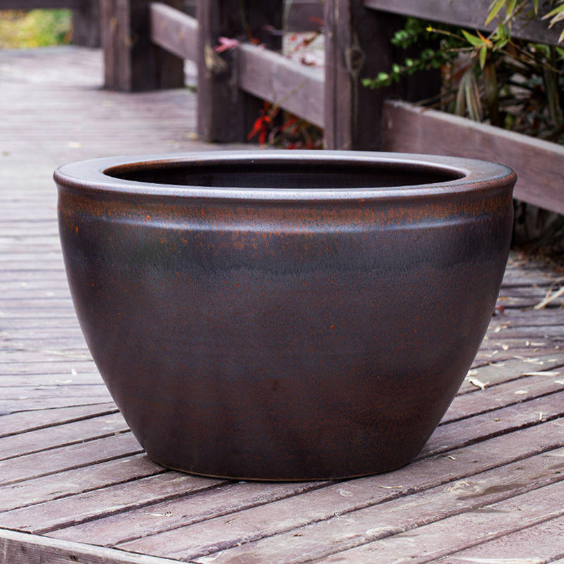 大水缸景德镇大缸水缸造景养鱼缸荷花缸阳台庭院乌龟缸睡莲碗莲