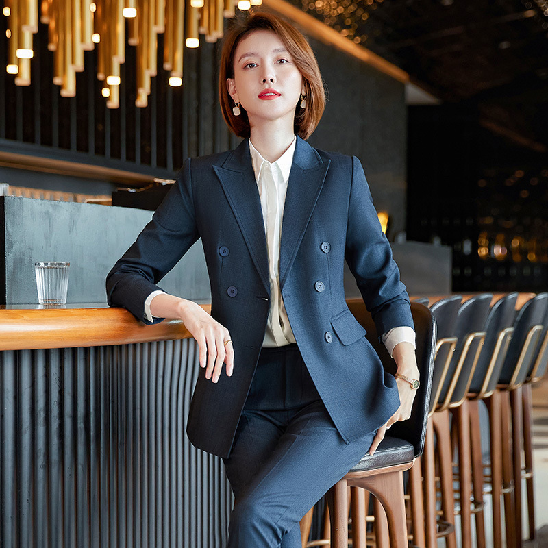 纯色系西装外套女2021韩版炸街暗格职业装气质女神范正装西服套装