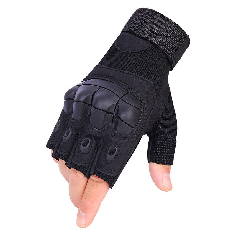 Half Finger Full Finger Gloves Men's Hard Shell Outdoor Sports Motorcycle Riding Gloves Fitness Training Protective Tactical Gloves