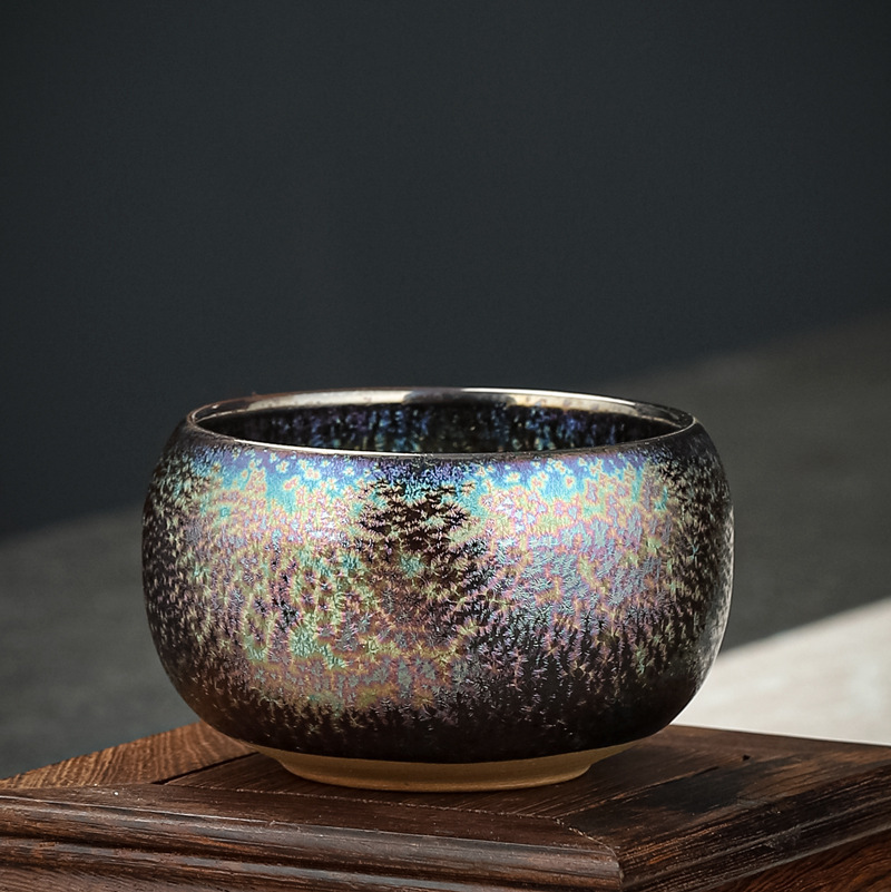 茶盏大号天目釉陶瓷窑变主人杯功夫建盏家用泡茶品茗杯个人杯单杯