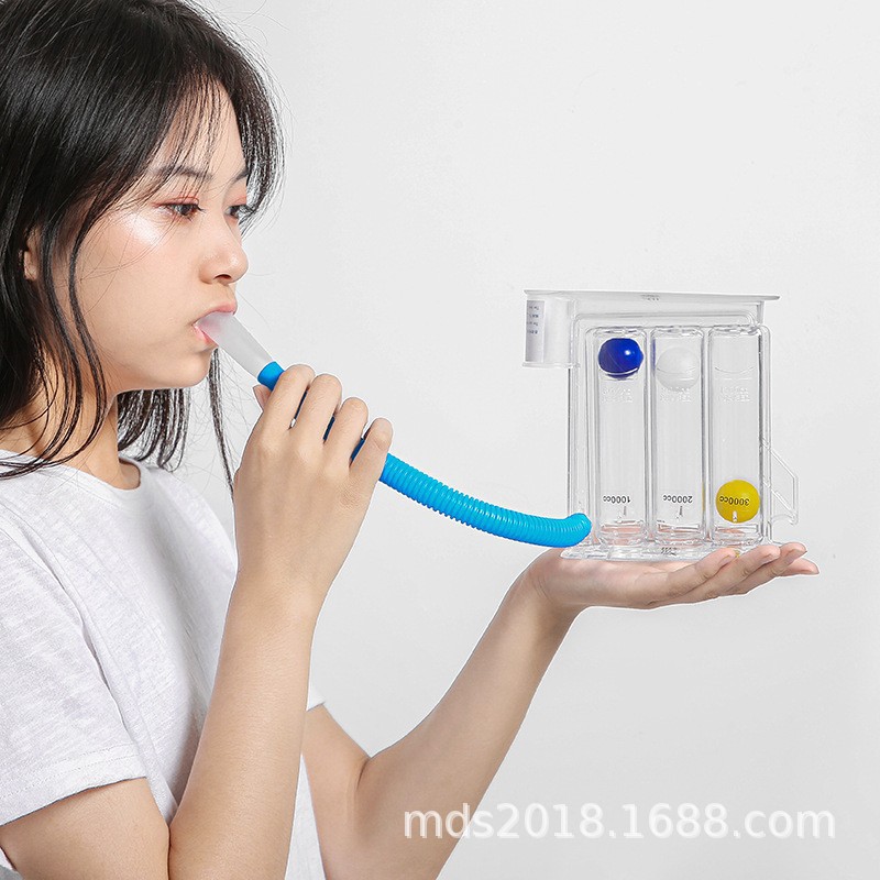 呼吸训练器 三球可调仪学生肺活量训练 中老年肺功能锻炼康复器械