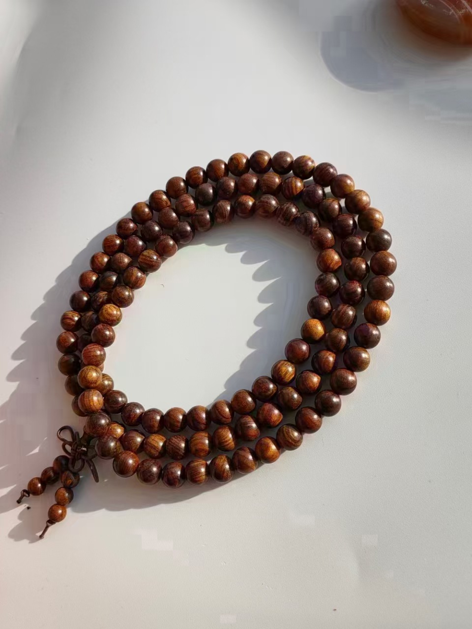 黄花梨佛珠108长串木串13号