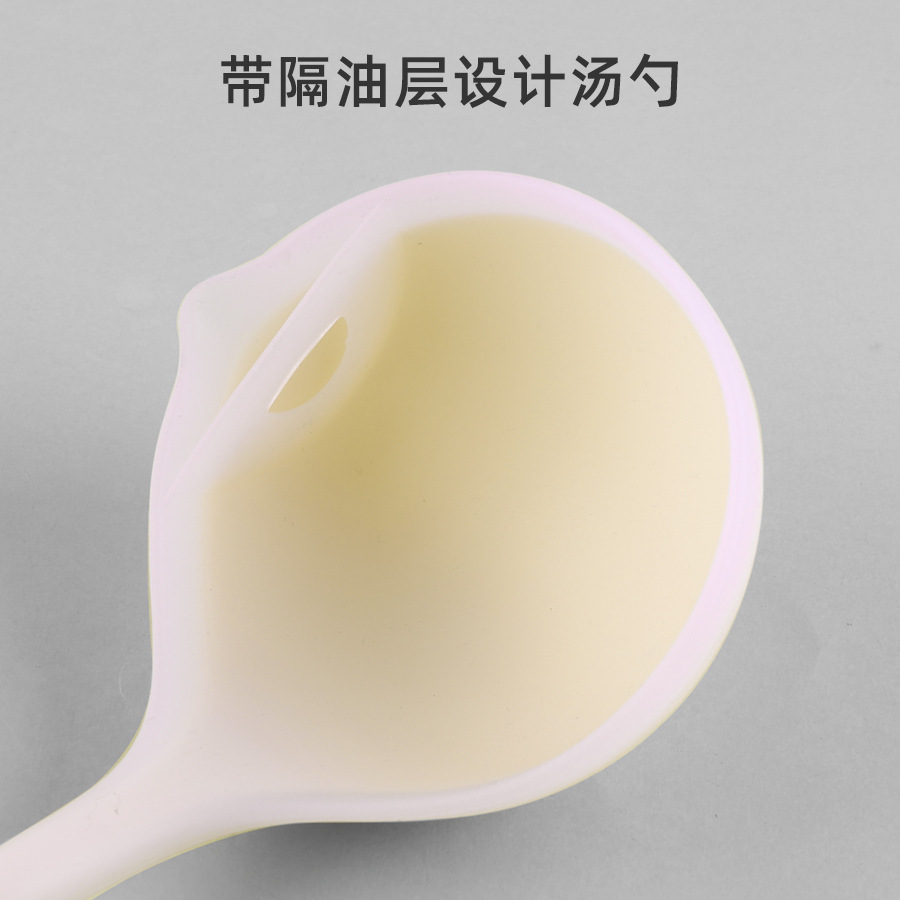 New Nordic Good-looking Non-Stick Kitchenware Silicone Shovel Soup Spoon High Temperature Resistant Silicone Rice Spoon Kitchen Utensils Wholesale