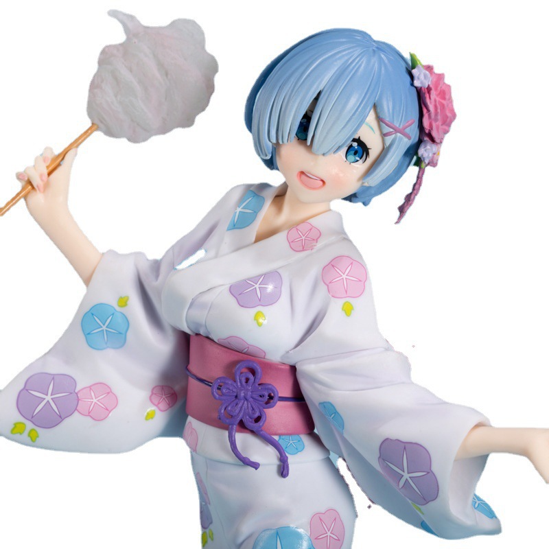 浴衣蕾姆 从零开始异世界生活 雷姆 蕾姆 浴衣 和服 萌娘 手办