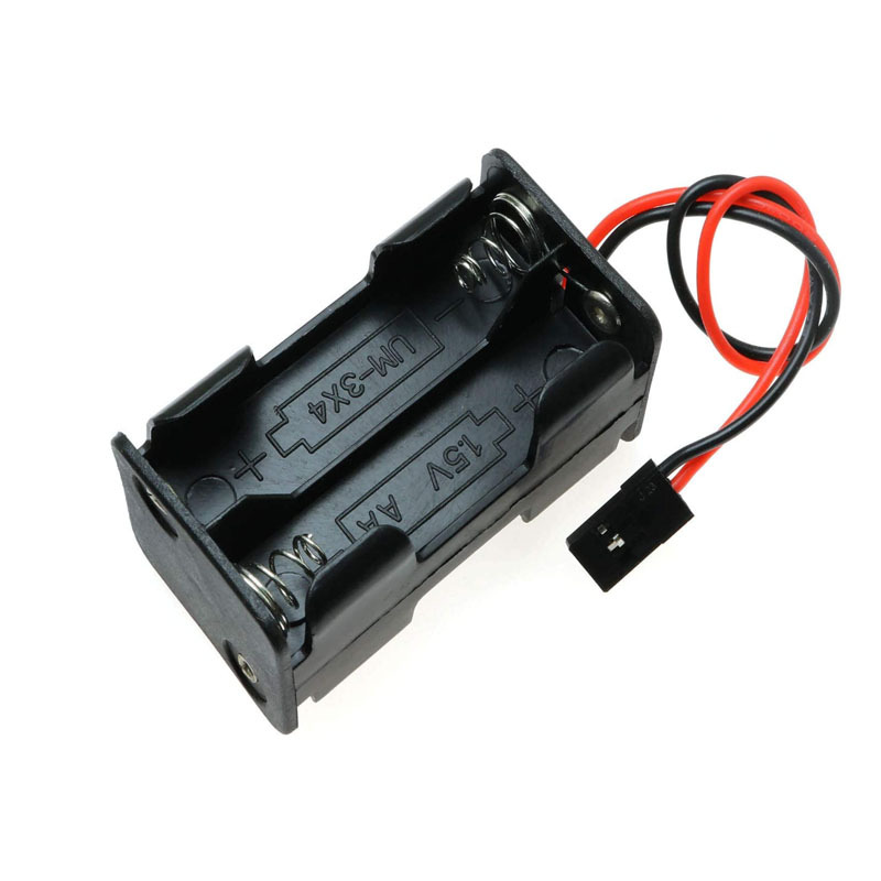 sr航车模舵机电调开关4节背靠背5#号电池带jst/jr开关1.5v电池盒