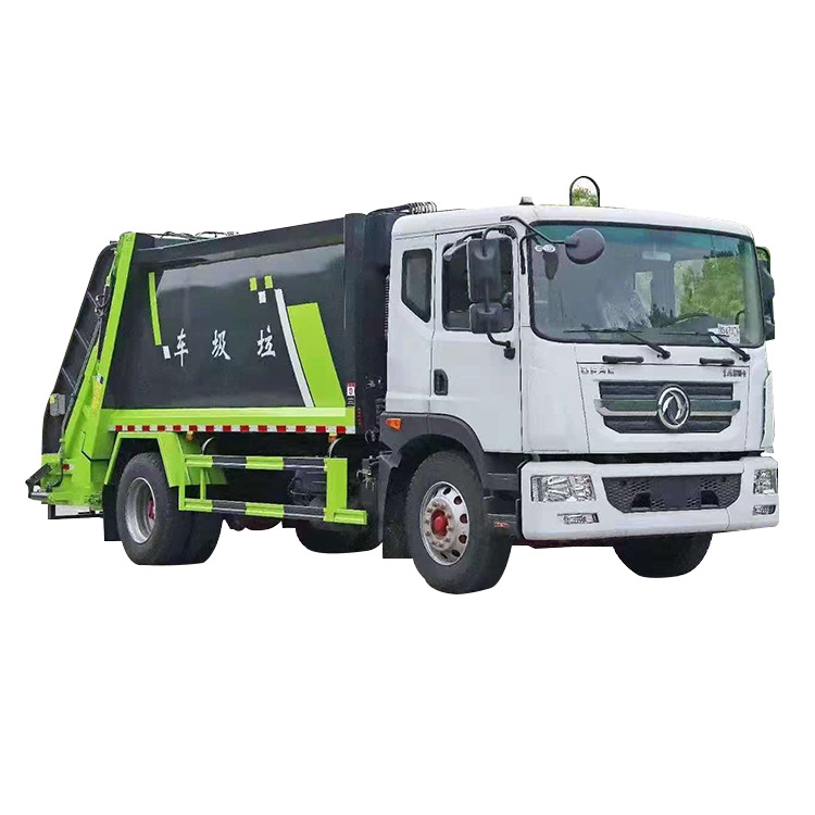 国六东风多利卡d9压缩垃圾车 12方后装式大型环卫压缩垃圾清运车
