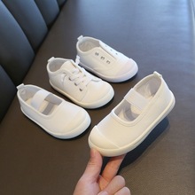 2023春秋季新款幼儿园鞋校园指定小白鞋儿童帆布鞋男女宝宝童鞋子