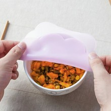 硅胶保鲜膜微波炉加热盖多功能碗盖食品级热菜罩透明保鲜密封盖子