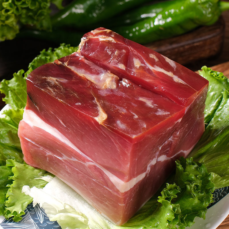 2斤云南火腿装整块肉无骨带皮农家老云腿真空云南特产腊味1斤包邮