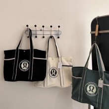 新款lululemon露露帆布包Daily托特包女单肩20L潮流多口袋旅行包