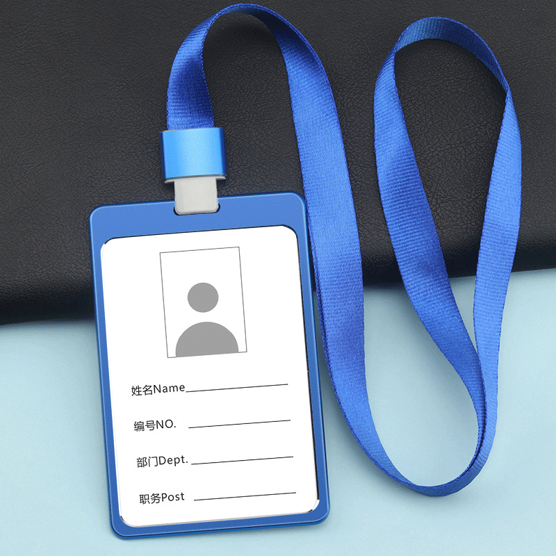 10个装大号金属工牌卡套工作证导游证教师胸卡套大气工作牌吊牌内