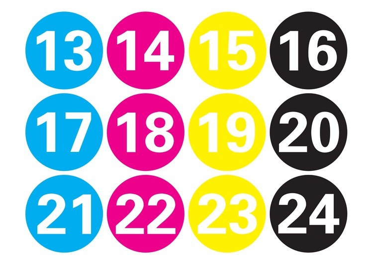 学号数字号码贴纸号码牌贴纸防水编号贴纸不干胶pvc餐桌序号贴纸