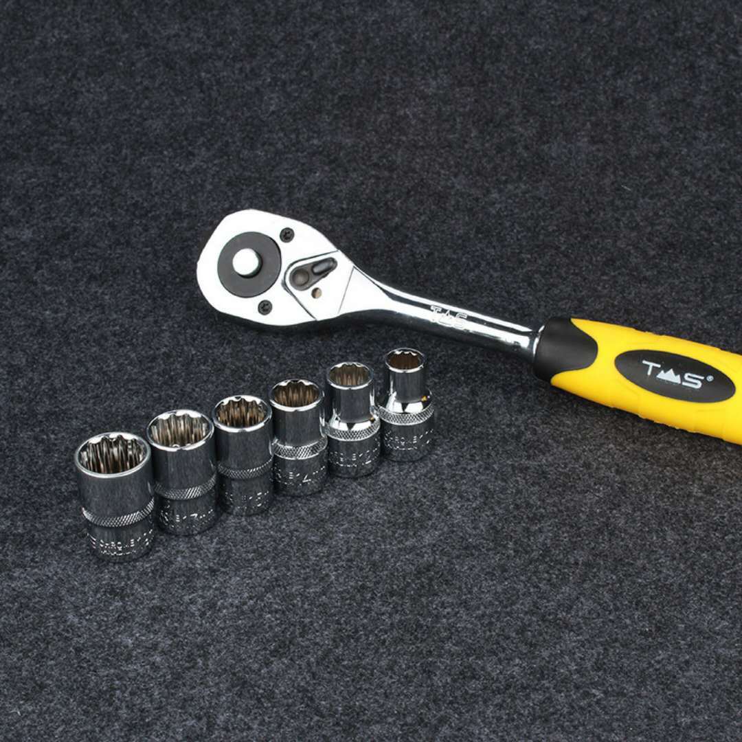 泰山汽修工具32件套装扳手 开口梅花扳手套筒扳手组 两用扳手套装