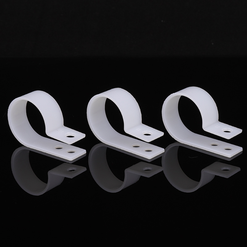 厂家批发r型尼龙线夹u型电缆线固定夹线扣 塑料线卡扣束线压线卡