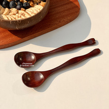 Japanese Nanmu soup spoon wooden wooden spoon eating spoon跨