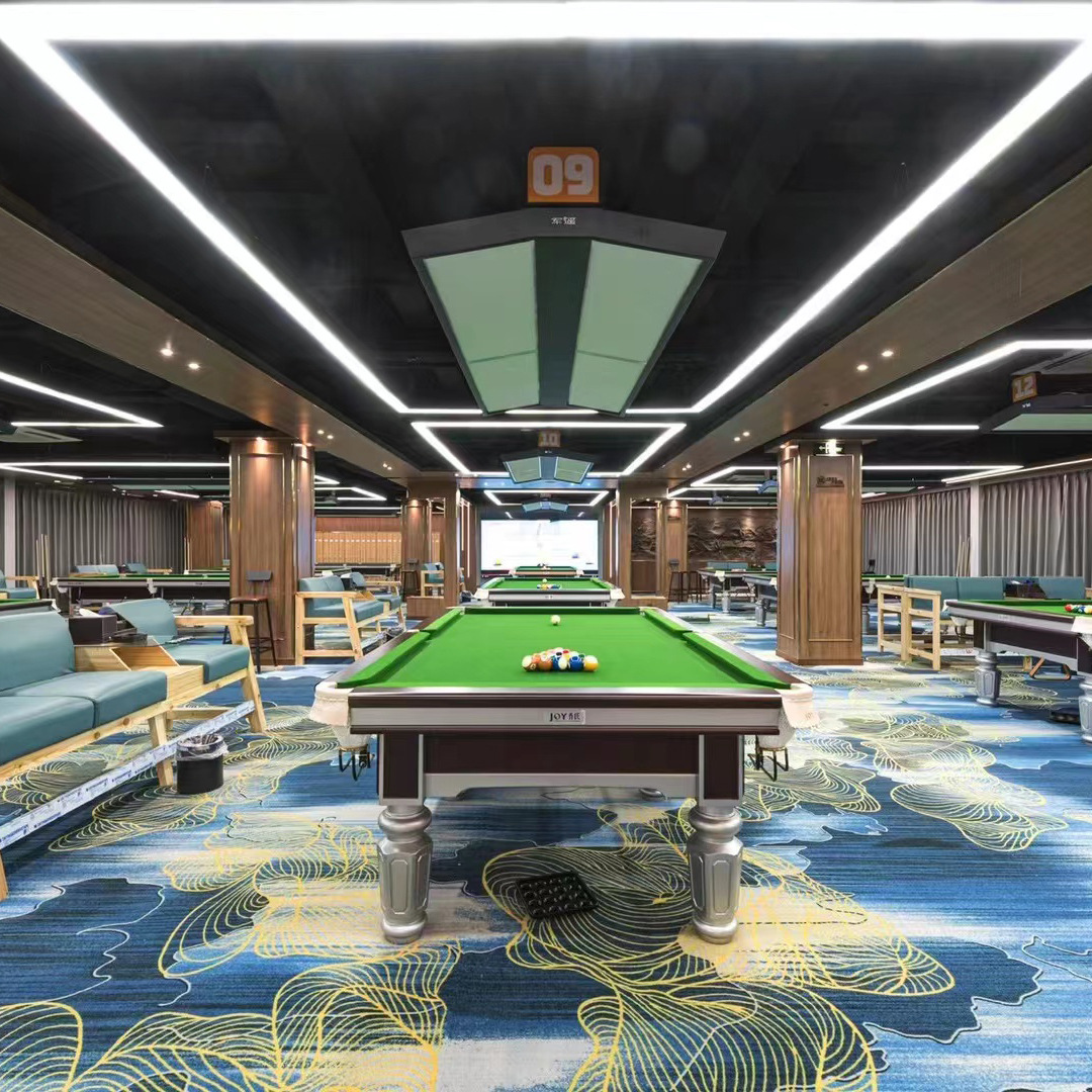 台球厅地毯定制logo满铺印花工程地毯台球厅专用铺的地毯
