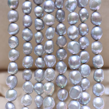 淡水珍珠散珠巴洛克异形风格DIY不规则半成品项链强光裸珠混彩色
