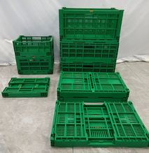 工厂直销塑料折叠筐水果生鲜筐周转箱物流折叠收纳筐果蔬周转筐