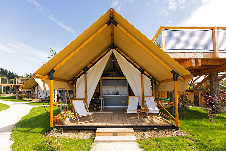 营地轻奢小游牧帐篷户外露营基地豪华酒店帐篷网红打卡民宿帐篷