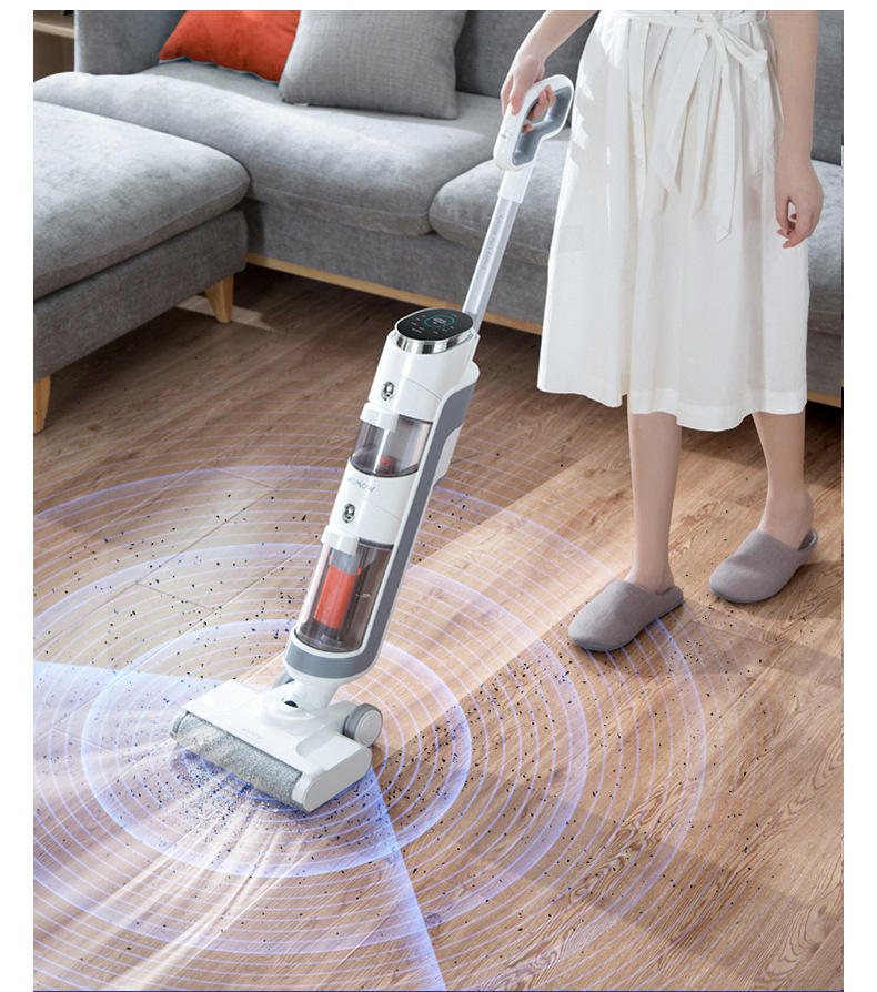 万摩尔洗地机家用无线吸尘器洗拖地吸拖一体机手持式智能自动清洗