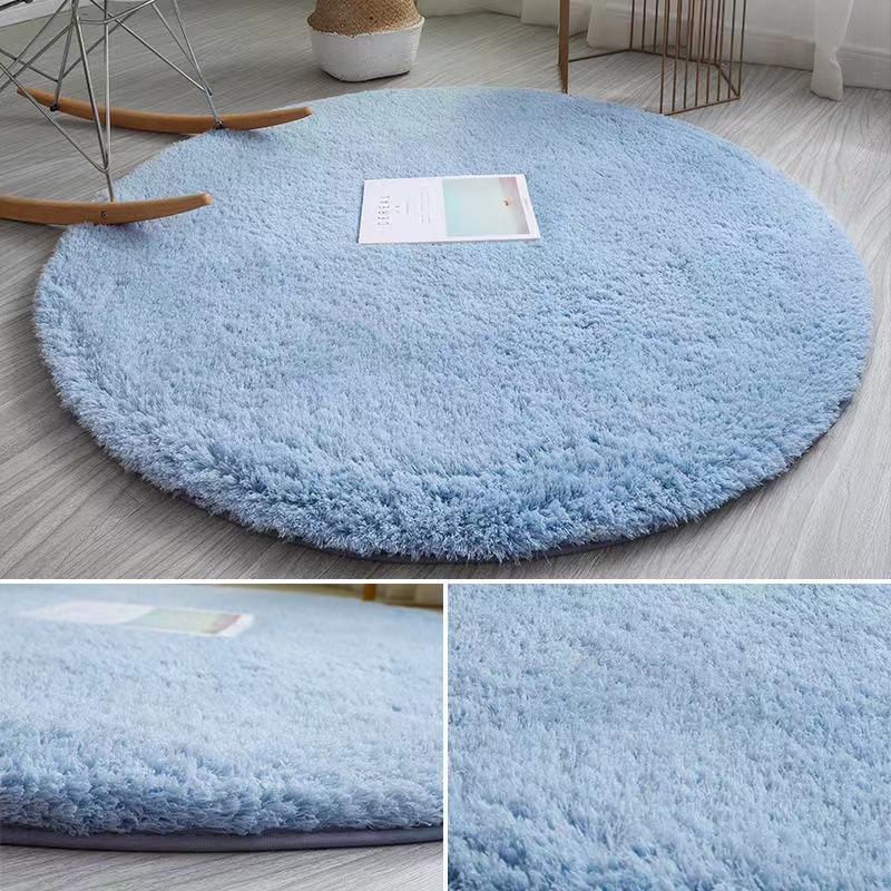 Round Floor Mat Computer Chair Cushion Hanging Basket Floor Mat Living Room Carpet Mirror Photography Sports Yoga Carpet Lint-Free