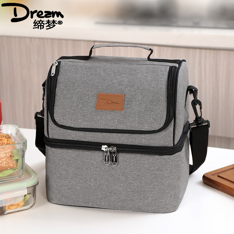 Cross-Border New Double-Layer Thermal Insulation Bag Thermal Insulation Lunch Bag Thickened Aluminum Foil Outdoor
