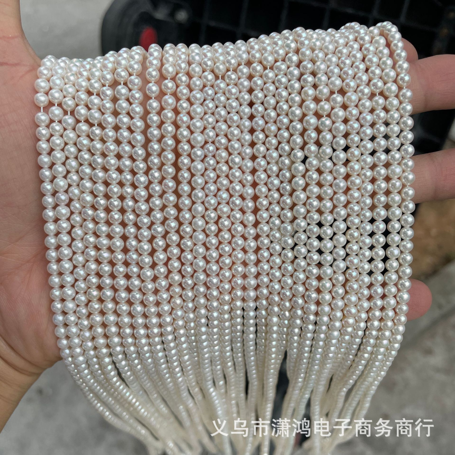 5mm正圆小珍珠天然淡水珍珠散珠diy饰品项链手链裸珠材料-阿里巴巴