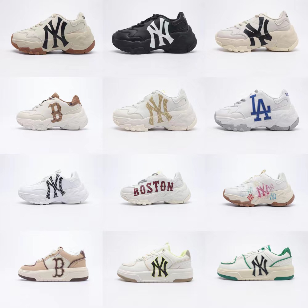 韩国 mlb老爹鞋复古ny男女情侣厚底增高休闲运动鞋百搭跑步鞋板鞋