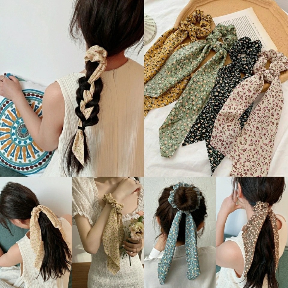 气质飘带发绳韩国新版发带女绑发头饰发圈扎马尾头绳皮筋发饰