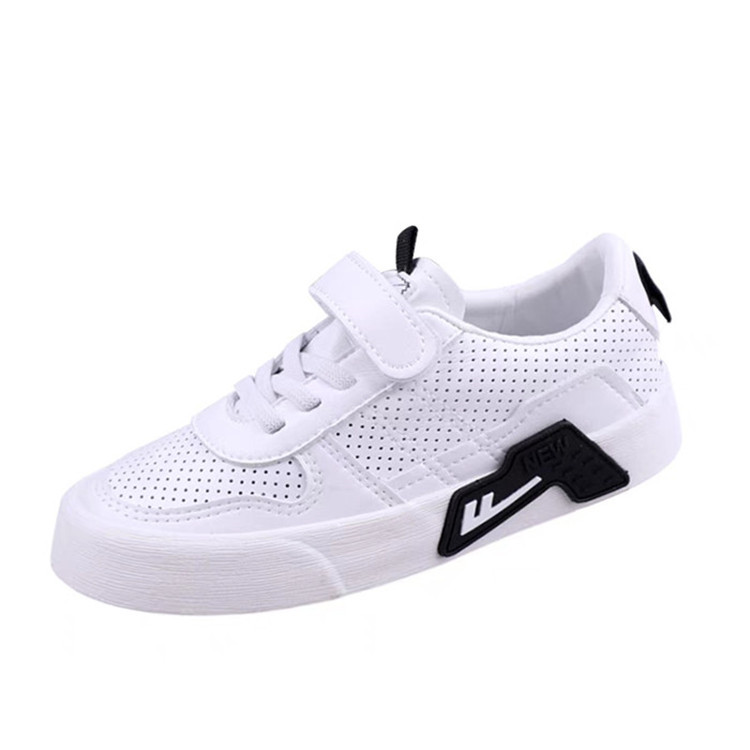 Warrior Children's Shoes Boys' Sports Shoes Casual Versatile Girls' White Shoes 2021 Spring and Autumn New Breathable Board Shoes Wholesale