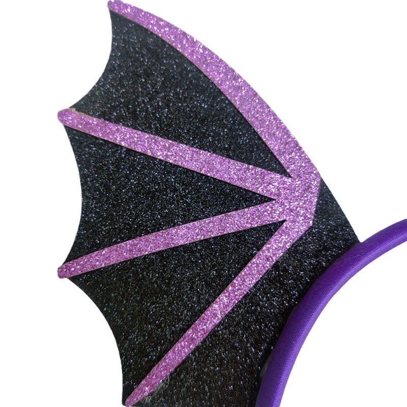 Cross-Border Halloween Bat Headband Wings Head Buckle Devil Hairpin Barrettes Ghost Festival Dress up Party Makeup Props