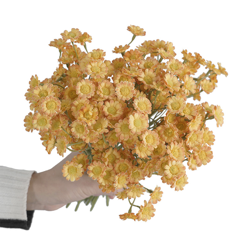 Korean Ins Style Fresh Simulation White Daisy Fake Flower Studio Photography Props Simulation Beam Chamomile