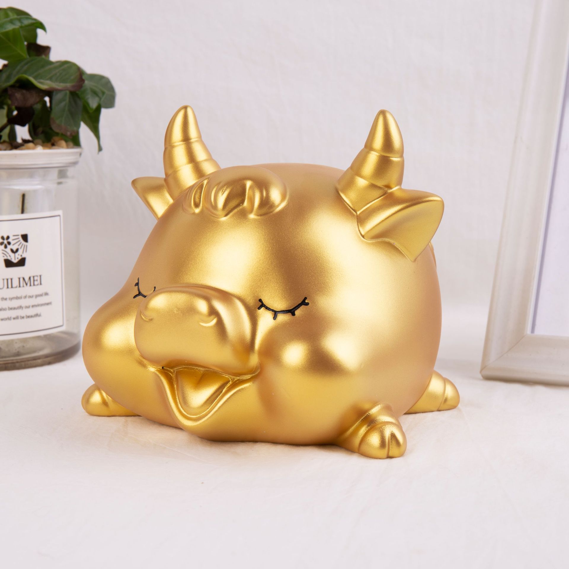牛年吉祥物金牛存钱罐创意礼品儿童玩具牛储蓄罐牛摆件