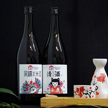 清酒农家自酿低度糯米酒醪糟水微醺甜月子米酒酿黑糯米酒750ml