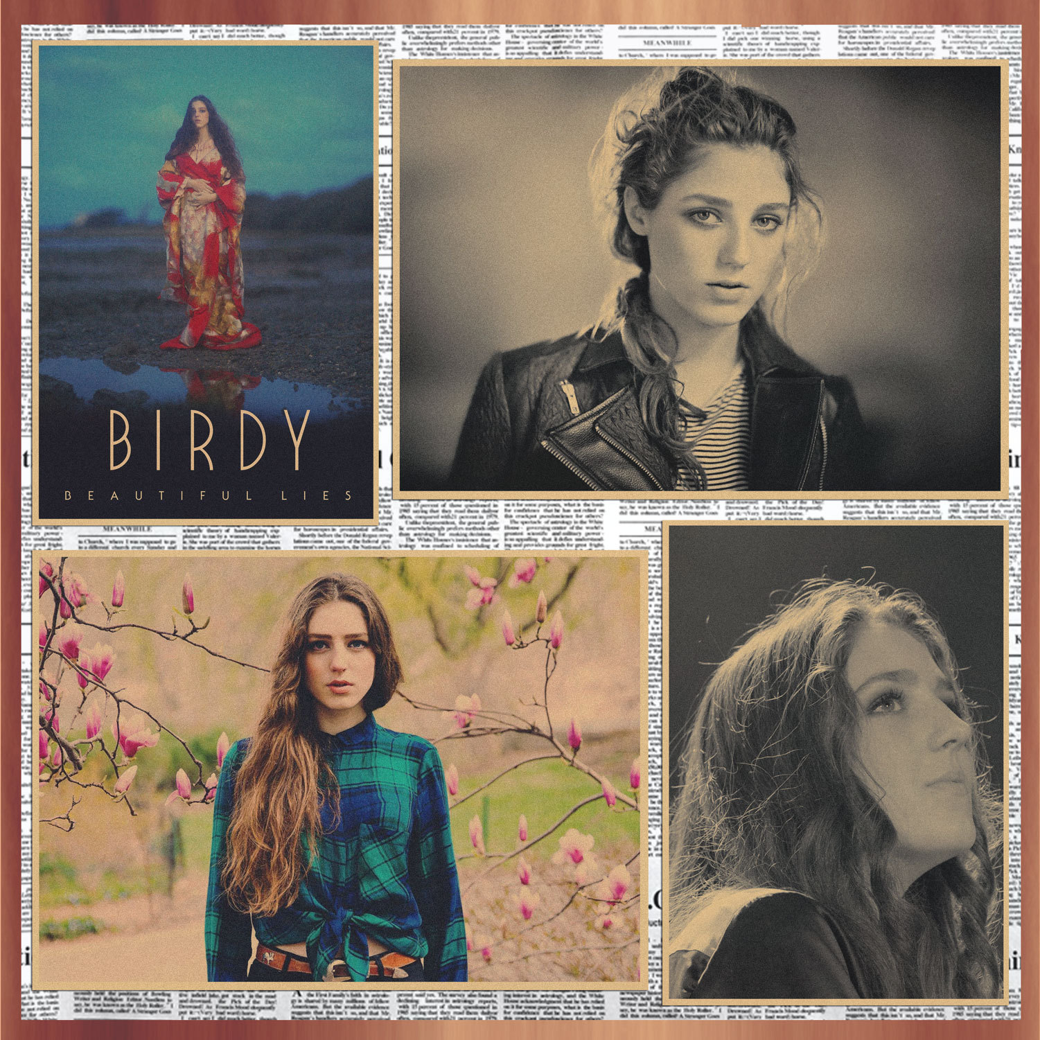 birdy 鸟妹 美女海报复古牛皮纸装饰墙画壁画266-阿里巴巴