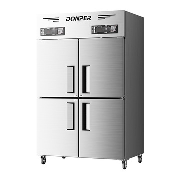 东贝风冷无霜四门冰箱商用四开门冷藏冷冻柜厨房立式冷柜六门冰柜