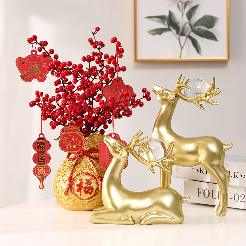 year of the dragon lucky bag wheat money bag fu lu decoration resin decorations opening big ji housewarming new year gift gift