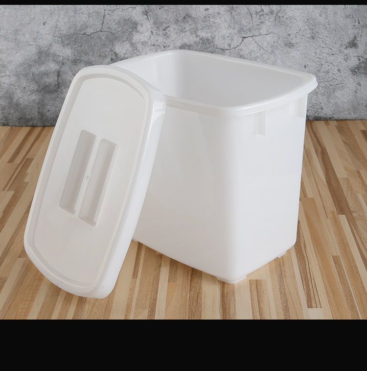 加厚塑料糖水桶冷饮冷藏桶长方形小冰桶奶茶桶带盖大号储物白色桶