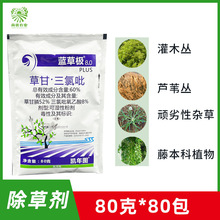 凯年图 蓝极草 60%草甘·三氯吡 非耕地杂草 农药除草剂 80克